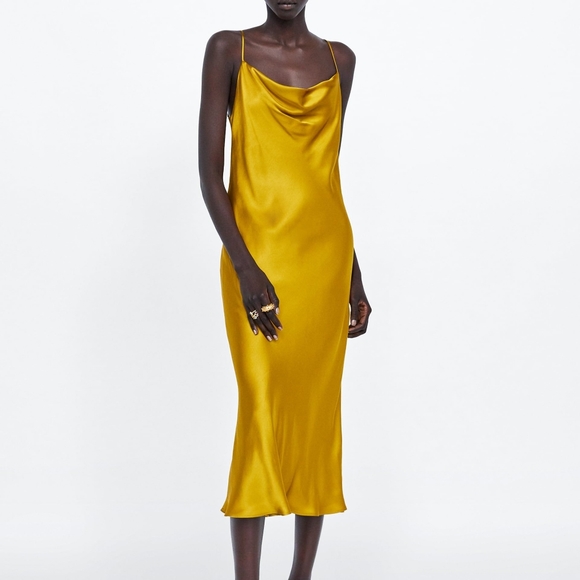 ** SOLD** Zara silk dress - Picture 1 of 4